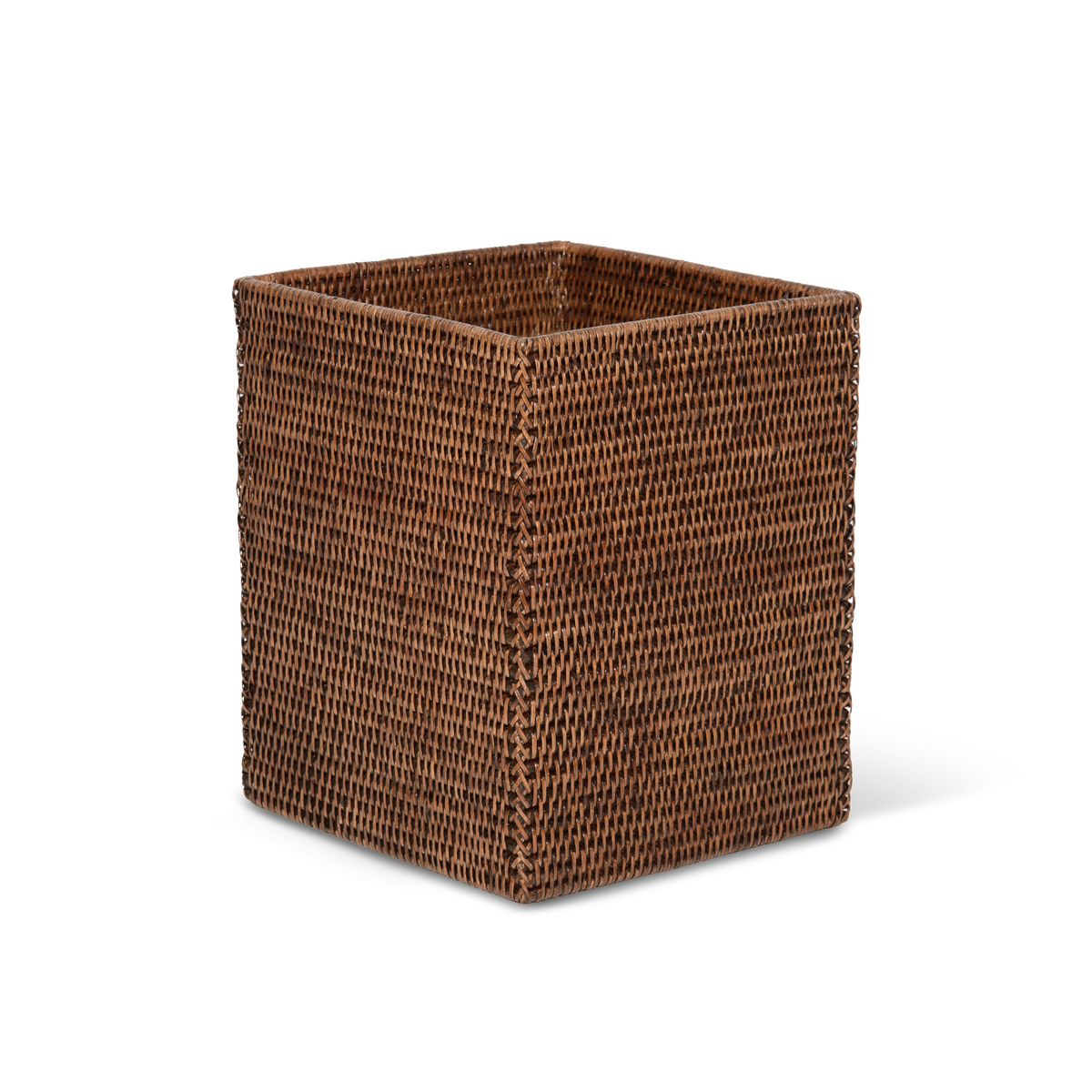 Decor Walther BASKET QK Papierkorb quadrat – Rattan dunkel – Art. 0927392