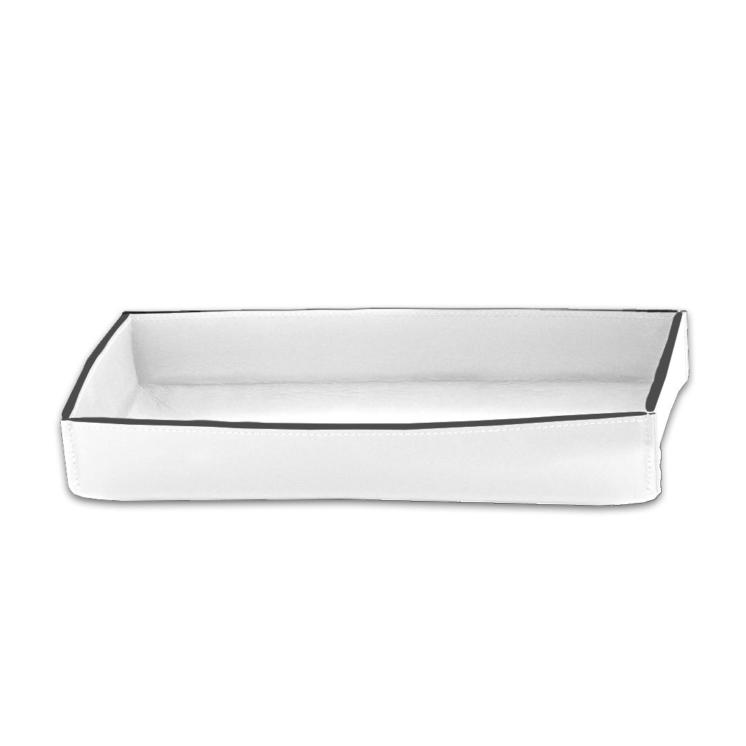 Decor Walther NAPPA TAB L Tablett – Nappa Echtleder schneeweiß – Art. 0938450