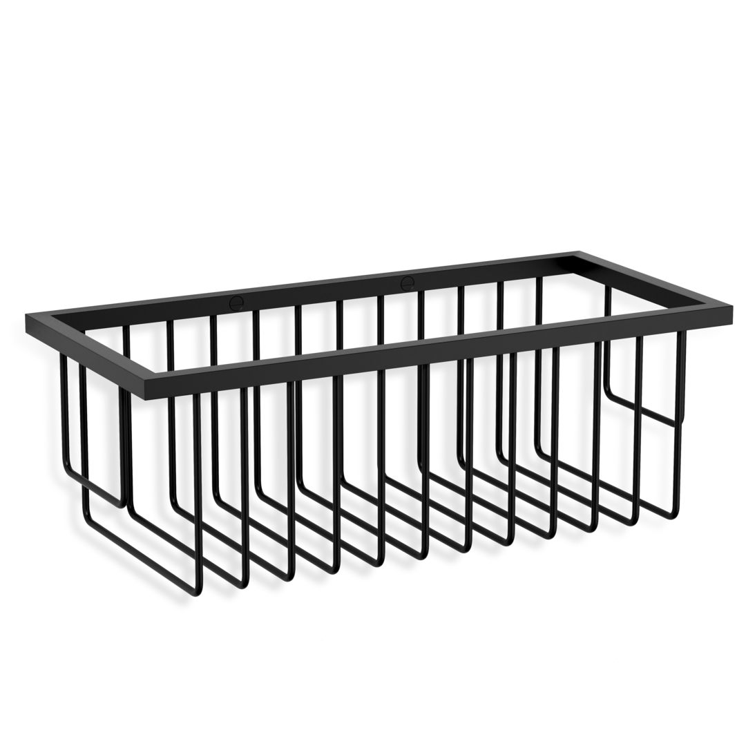 Decor Walther WND1 Wandduschkorb – Schwarz matt – Art. 0703260