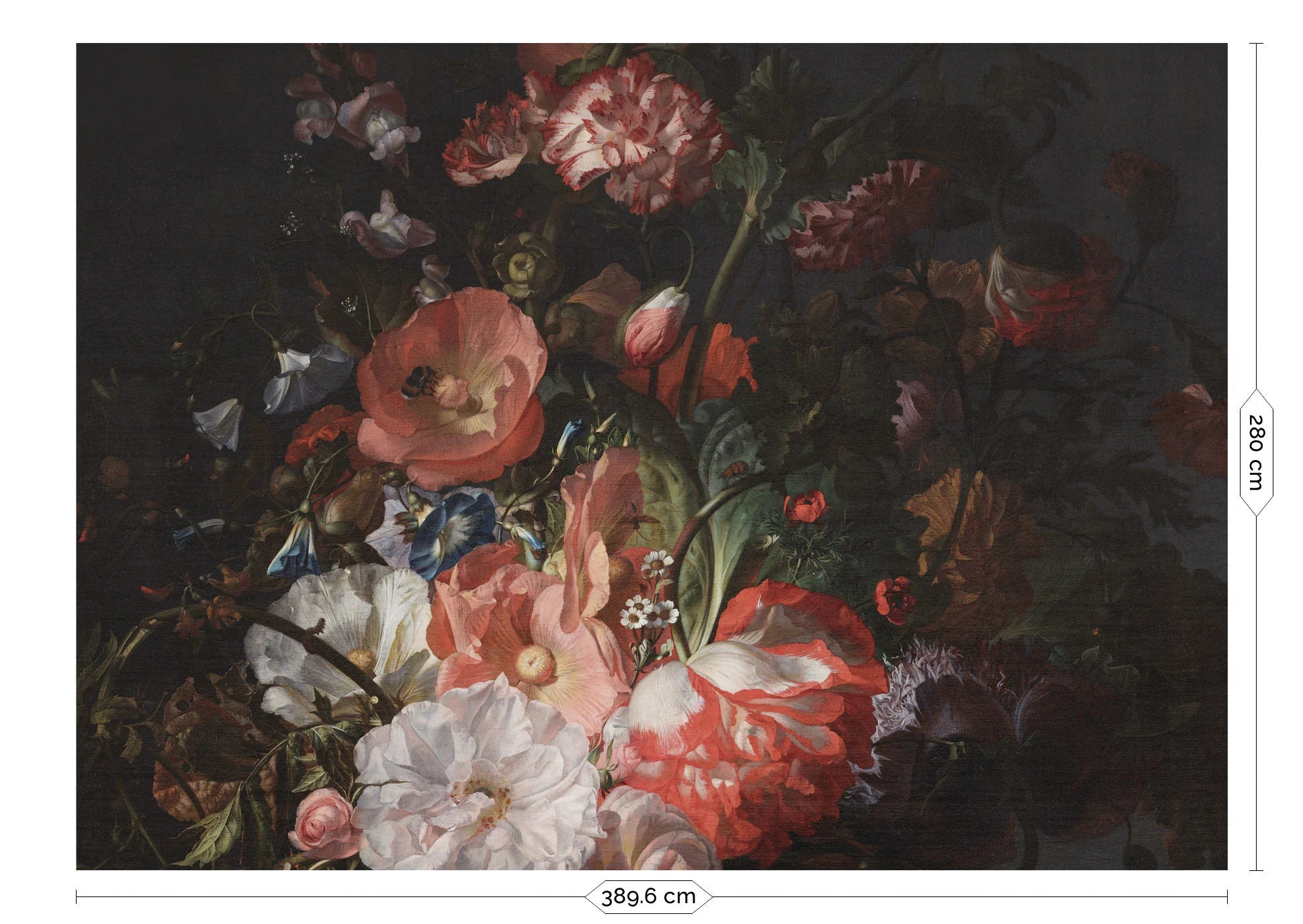 KEK Amsterdam - Fototapete Golden Age Flowers-Tapeten-KEK Amsterdam-8 Bahnen 389.6 x 280 cm-TOJU Interior