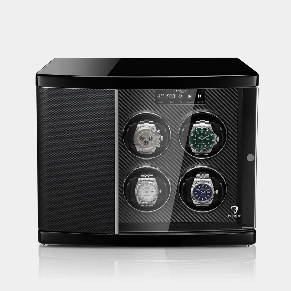 Modalo - Uhrenbeweger Timeless für 6 Uhren – Carbon