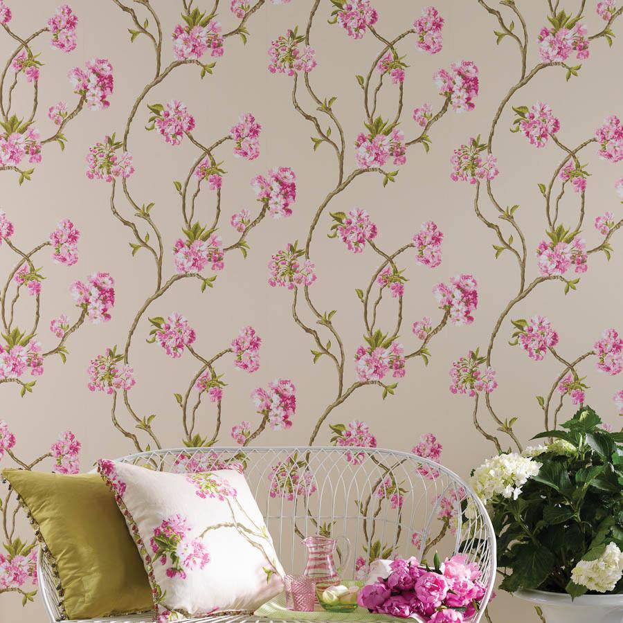 NINA CAMPBELL Tapete Orchard Blossom – SYLVANA-Tapeten-NINA CAMPBELL-TOJU Interior