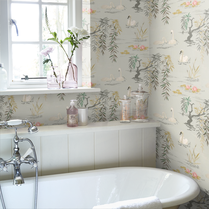 NINA CAMPBELL Tapete Swan Lake – SYLVANA-Tapeten-NINA CAMPBELL-TOJU Interior