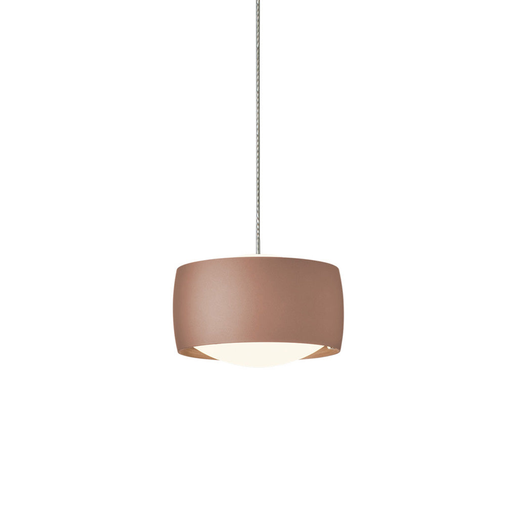 Oligo - Pendelleuchte Grace mit Höhenverstellung-Pendelleuchte-Oligo-Farbe Baldachin Aluminium gebürstet | Farbe Kopf Satin copper-1-flammig-G42-931-17-15-TOJU Interior