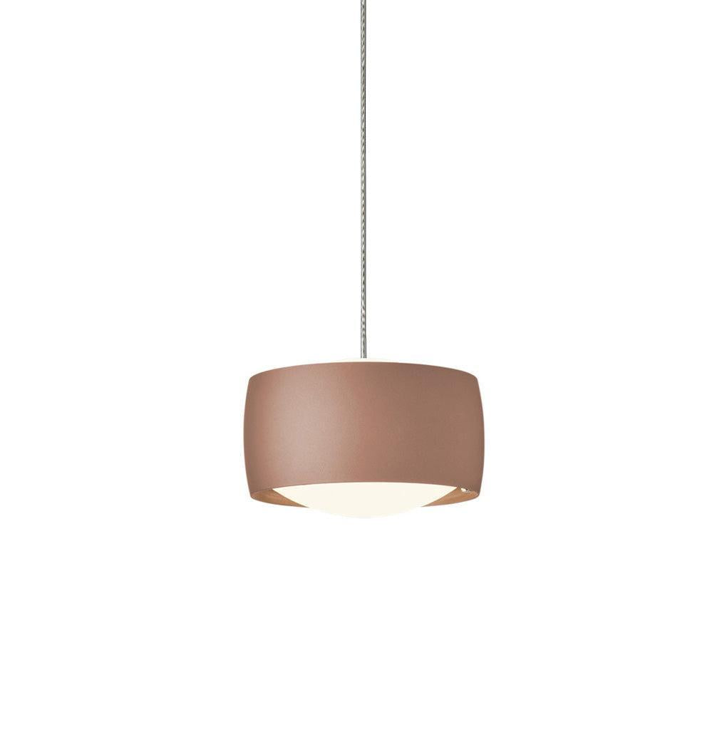 Oligo - Pendelleuchte Grace mit Höhenverstellung-Pendelleuchte-Oligo-Farbe Baldachin Aluminium gebürstet | Farbe Kopf Satin copper-1-flammig-G42-931-17-15-TOJU Interior