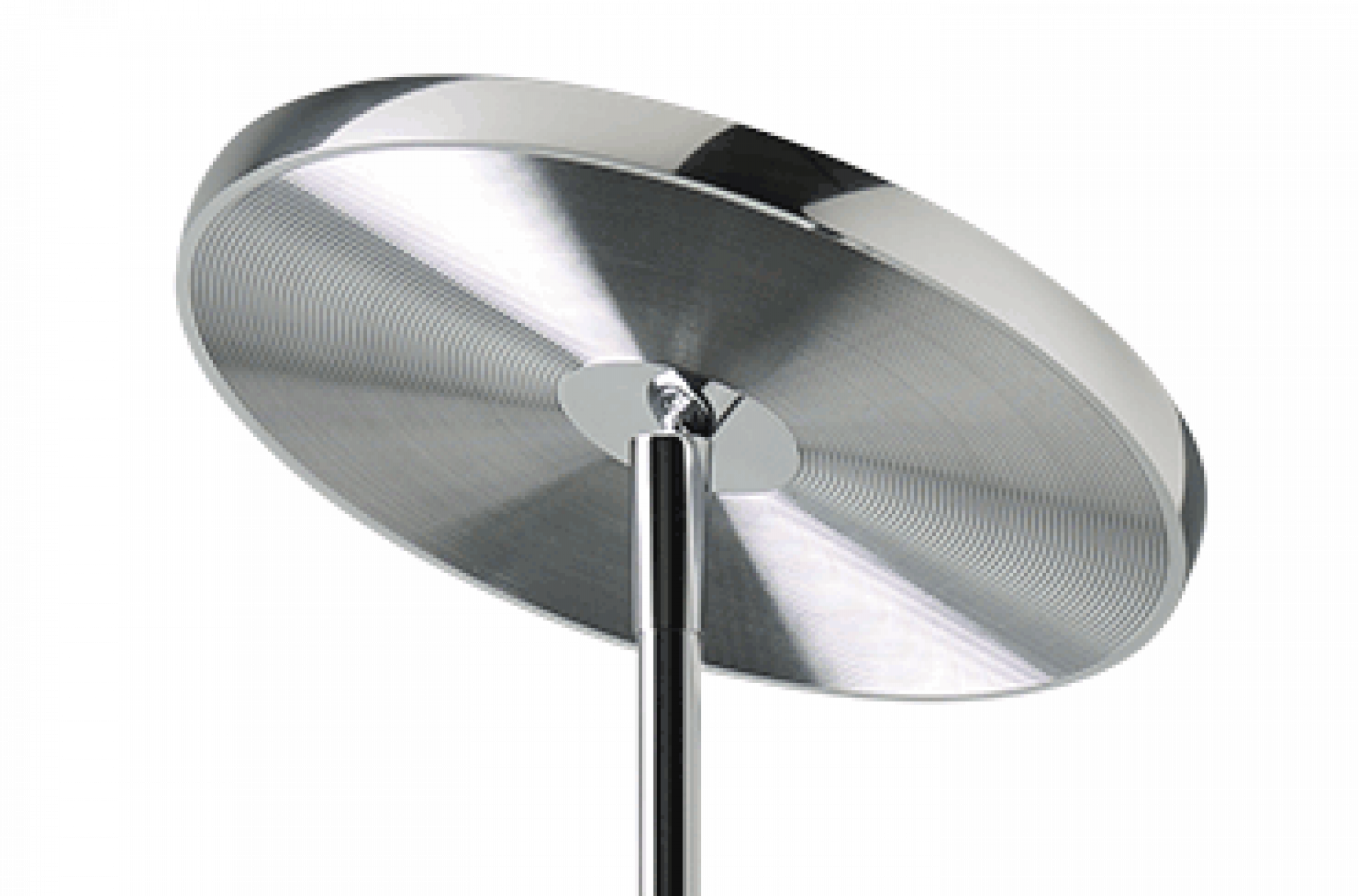 Oligo - Stehleuchte Decent Max-Stehleuchte-Oligo-Bodenplatte Schwarz matt / Kopf Chrom-44-884-10-05-TOJU Interior