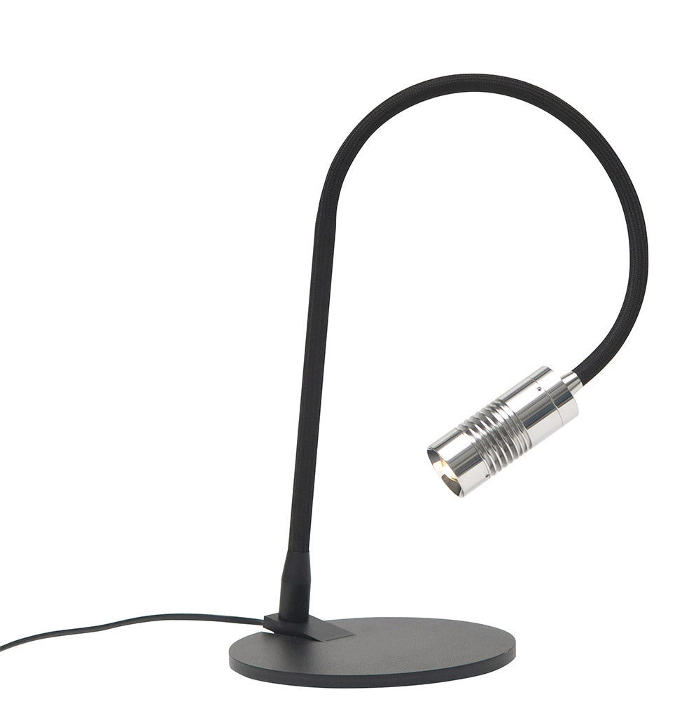 Oligo - Tischleuchte a little Bit-Tischleuchte-Oligo-Kopf Chrom / Flexarm Schwarz matt-45-898-23-23-TOJU Interior