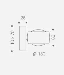 Oligo - Wandleuchte Grace G9-Wandleuchte-Oligo-Aluminium gebürstet-40-931-10-12-TOJU Interior