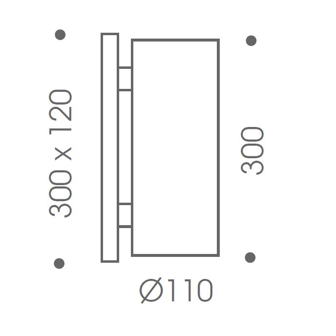 Oligo - Wandleuchte Project vertical-Wandleuchte-Oligo-Korpus Aluminium gebürstet | Schirm Weiß matt-40-918-30-12/21-TOJU Interior