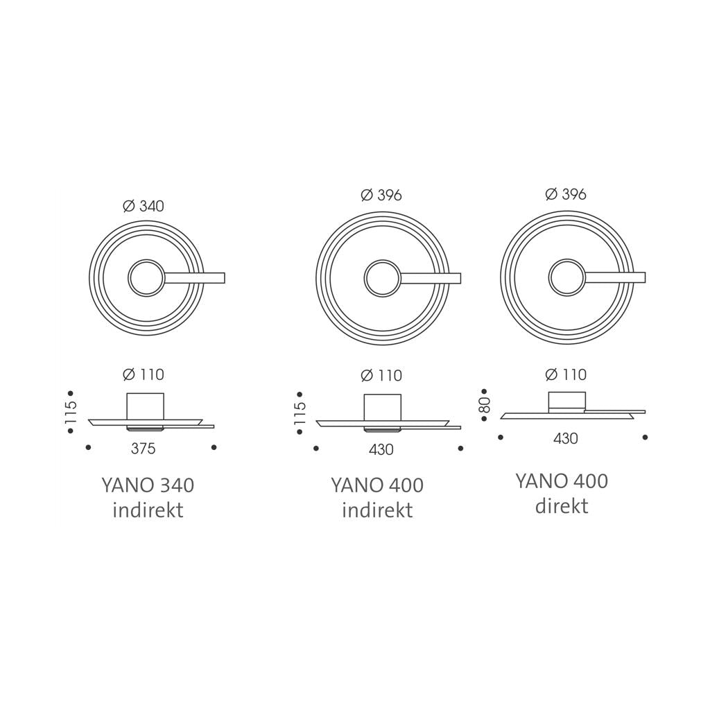 Oligo - Yano LED Deckenleuchte / Wandleuchte-Deckenleuchte-Oligo--TOJU Interior