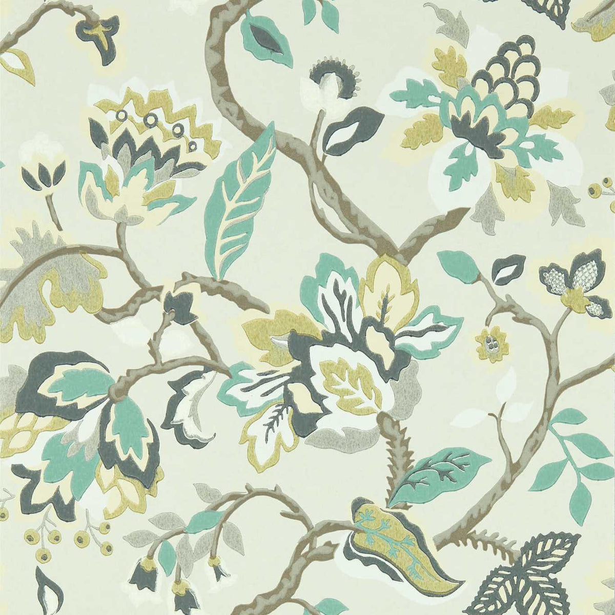 Sanderson - Tapete Amanpuri-Tapeten-Sanderson-GREY MIST 217045-217045-Toju Interior