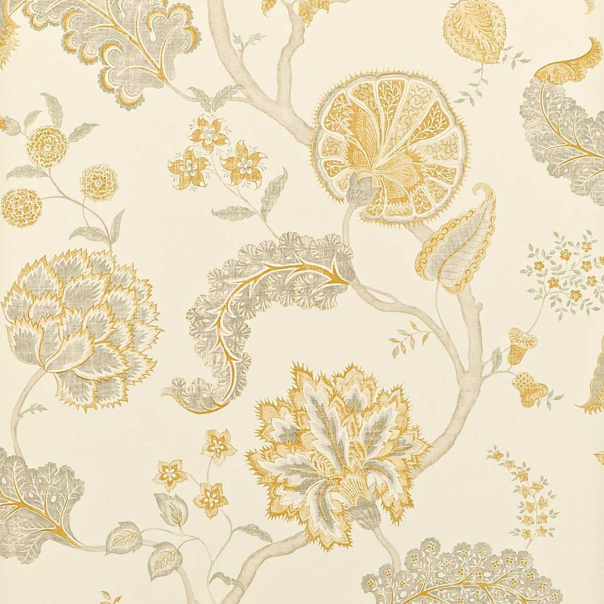 Sanderson - Tapete Palampore-Tapeten-Sanderson-SILVER/GOLD DCAVPA105-DCAVPA105-Toju Interior