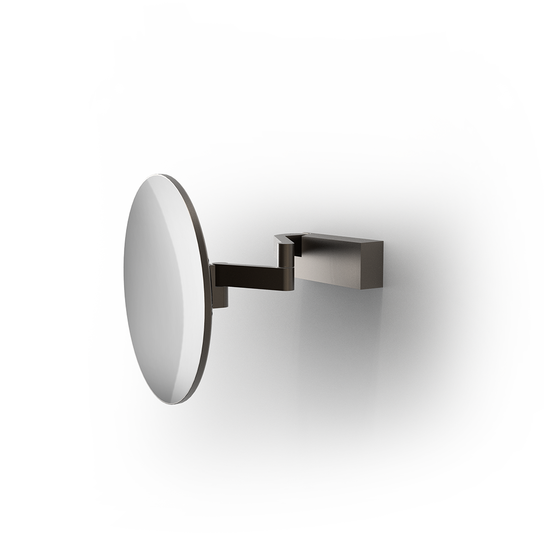Decor Walther VISION R UNLIT 5X Wandkosmetikspiegel – Dark Metal Matt PVD - 5-fache Vergrößerung – Art. 0126559