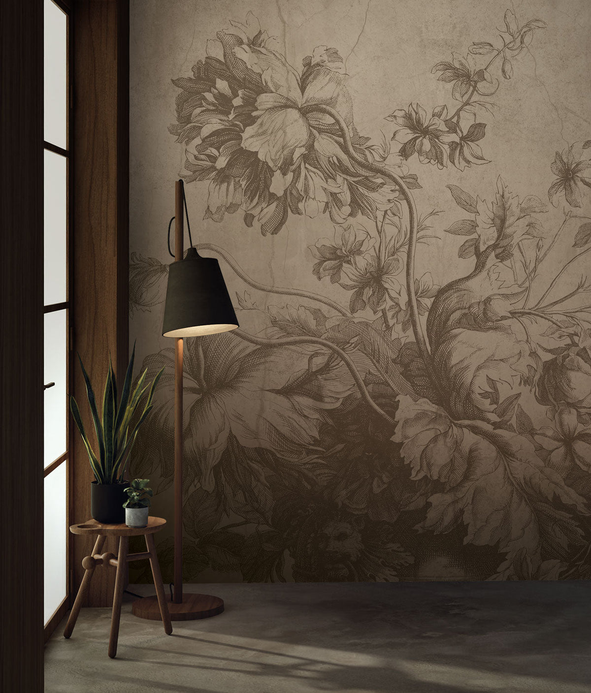 KEK Amsterdam Gradient Flowers Beige – Wandgestaltung mit Farbverlauf