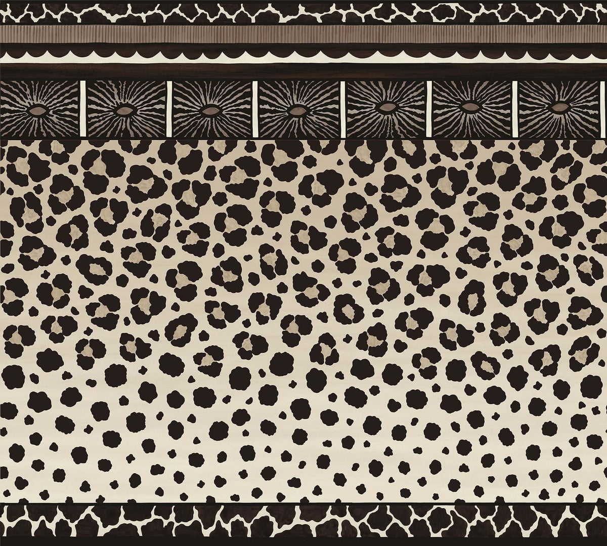 Cole & Son Zulu Border Linen & Black 109/13061 – Muster