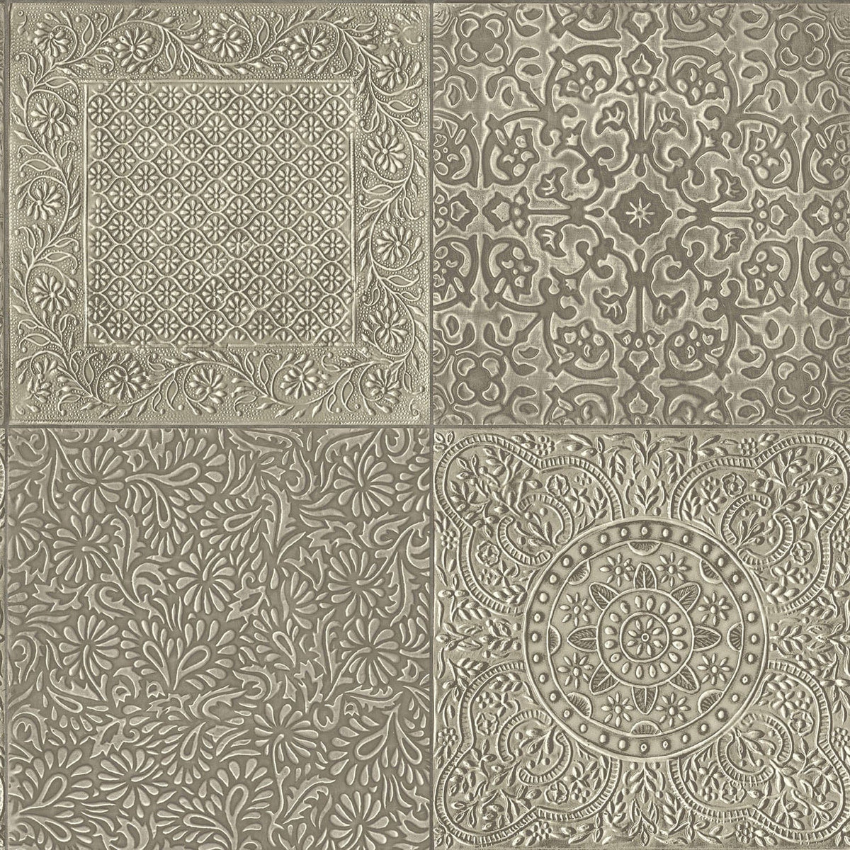 Cole & Son Bazaar Metallic Gilver 113/2006 – Muster