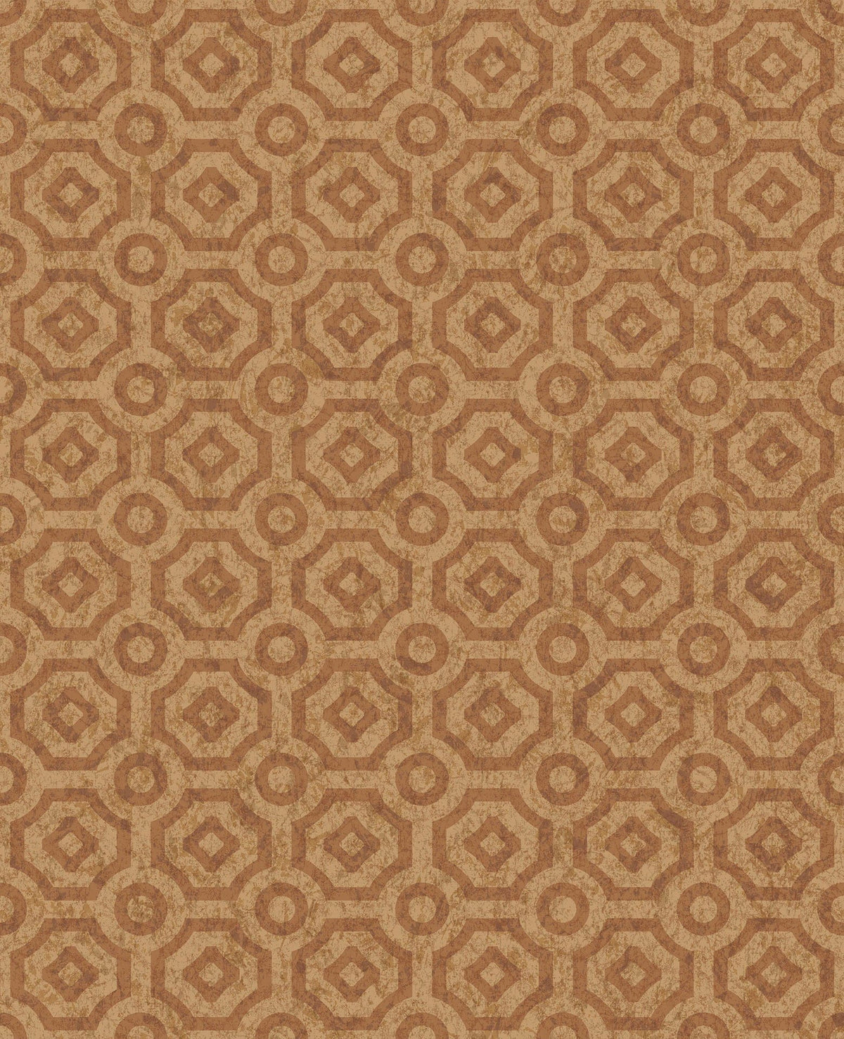 Cole & Son Queen's Quarter Metallic Copper 118/10025 – Muster