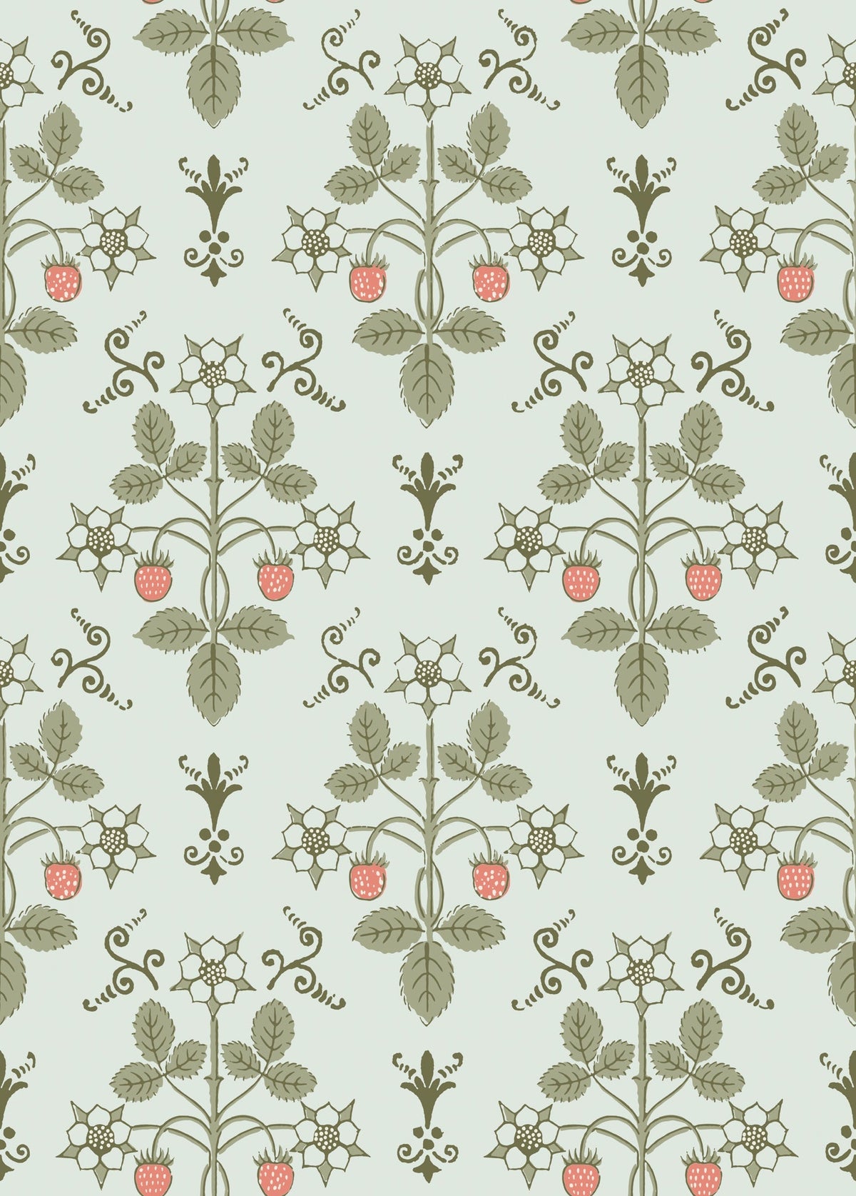 Cole & Son Strawberry Duck Egg 127/2012 – Muster