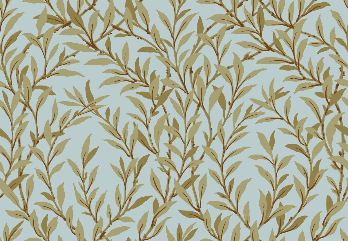 Cole & Son Willow Branch Olive on Teal 127/7035 – Muster