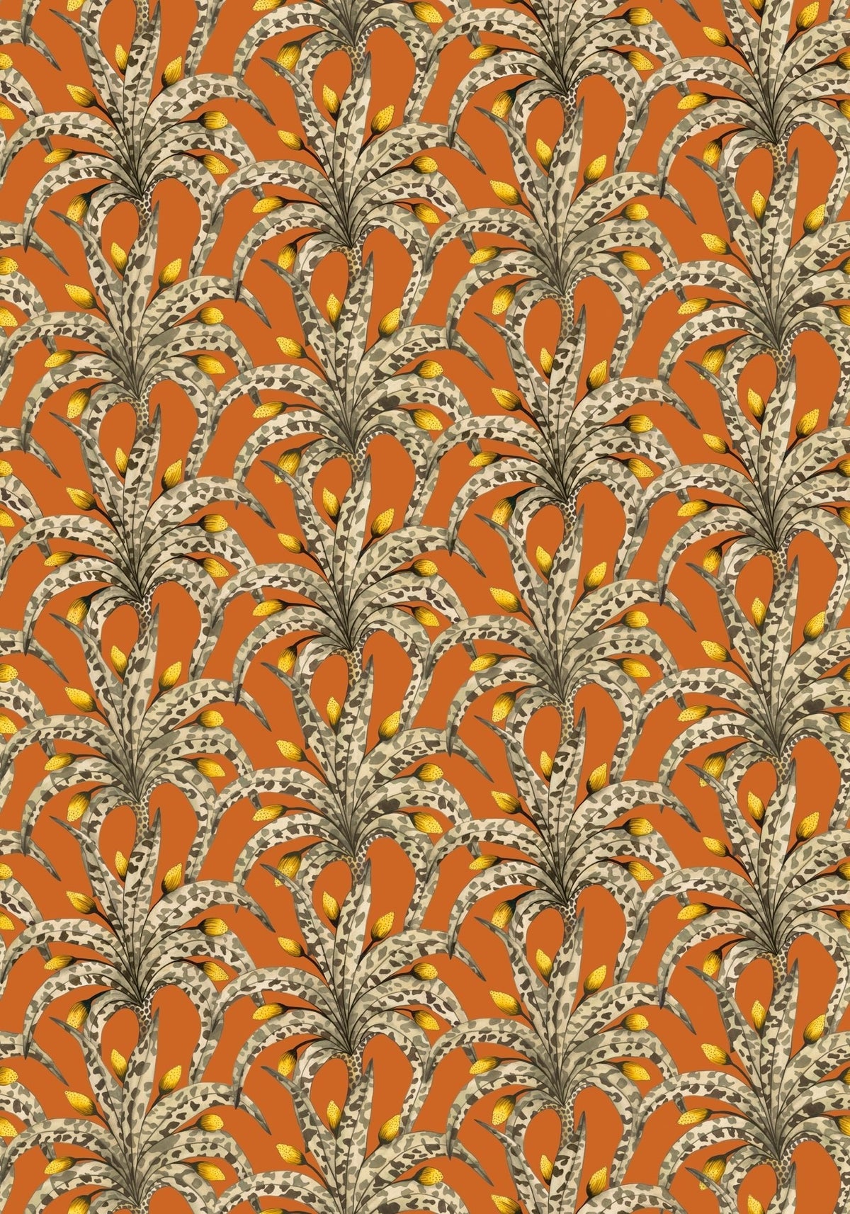 Cole & Son Afrika Damask Tangerine & Marigold 129/5018 – Muster