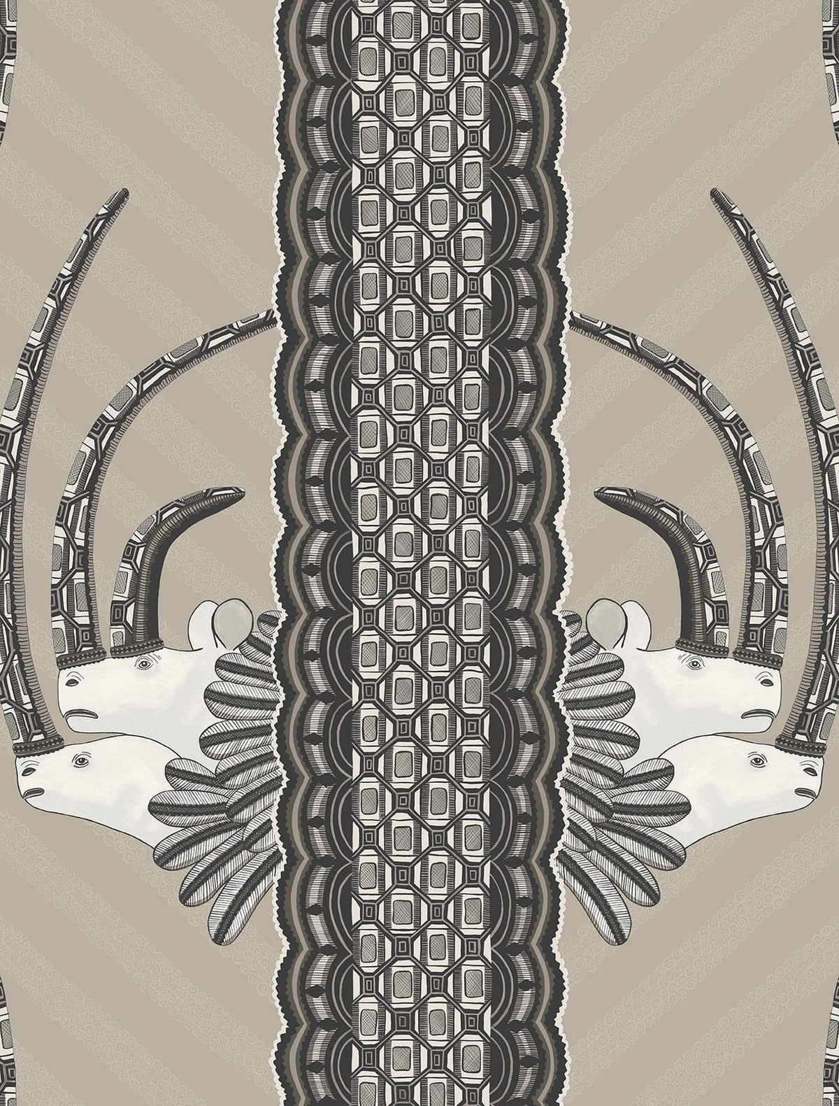 Cole & Son Jabu, Soot on Taupe, 109/3013