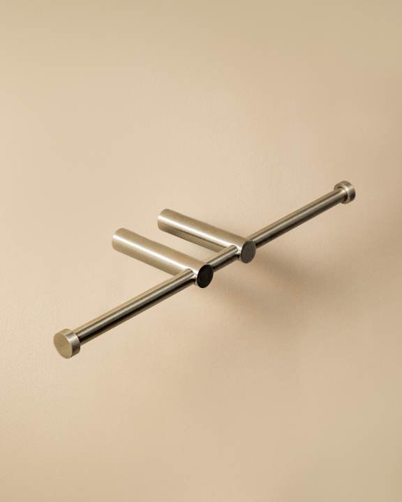 Cosmic Logic Doppelter Rollenhalter – Edelstahl matt · WJC226A0057003