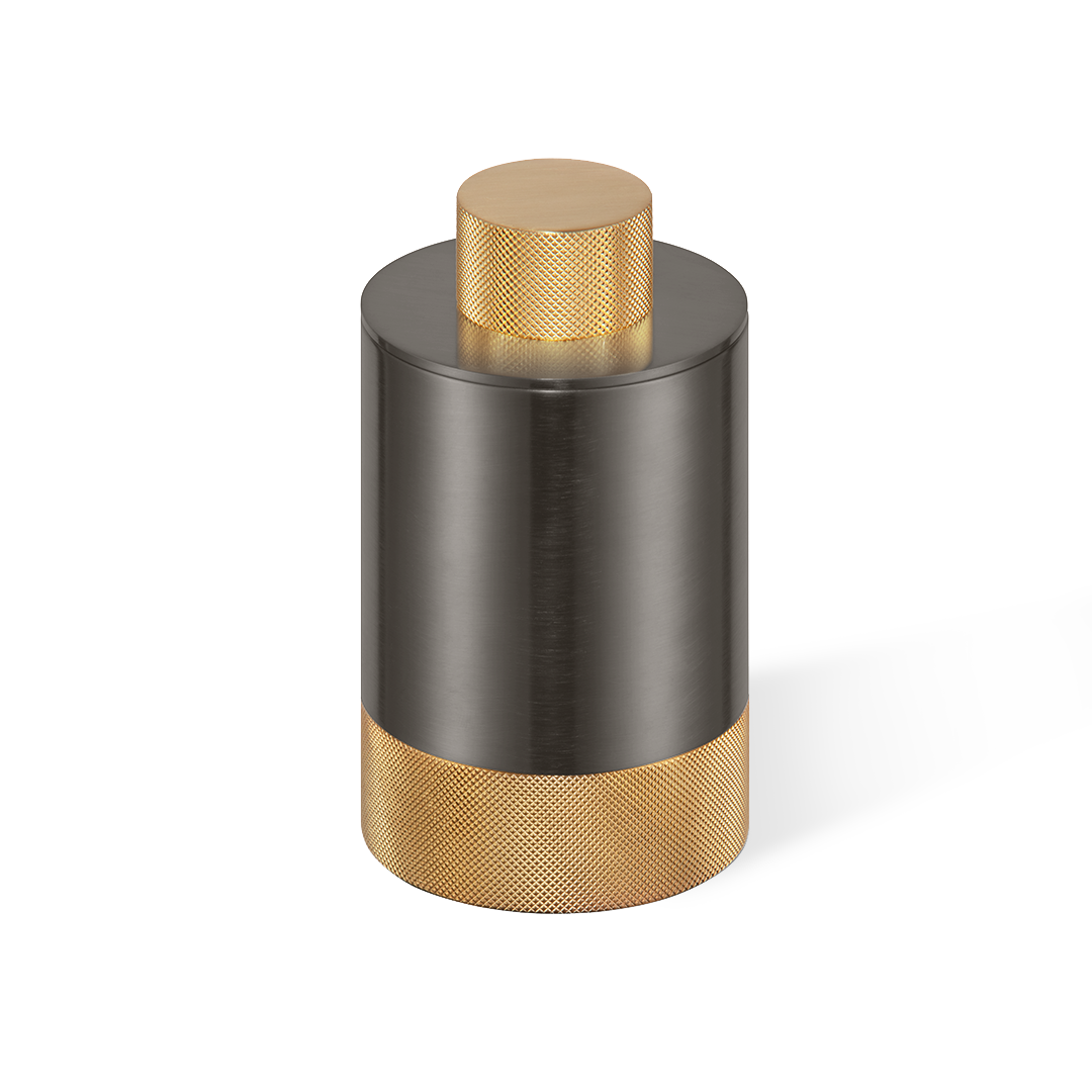 Decor Walther CLUB BMD 1 Behälter mit Deckel – Dark Metal Matt / Gold matt 24 Karat – Art. 0853967