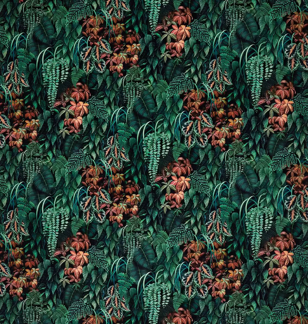 Osborne & Little Green Wall Velvet – Stoff – F7677-01