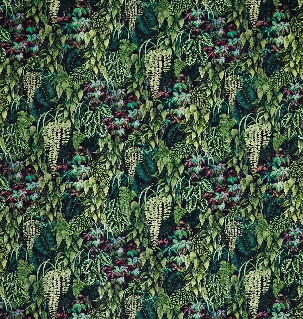 Osborne & Little Green Wall Velvet – Stoff – F7677-02