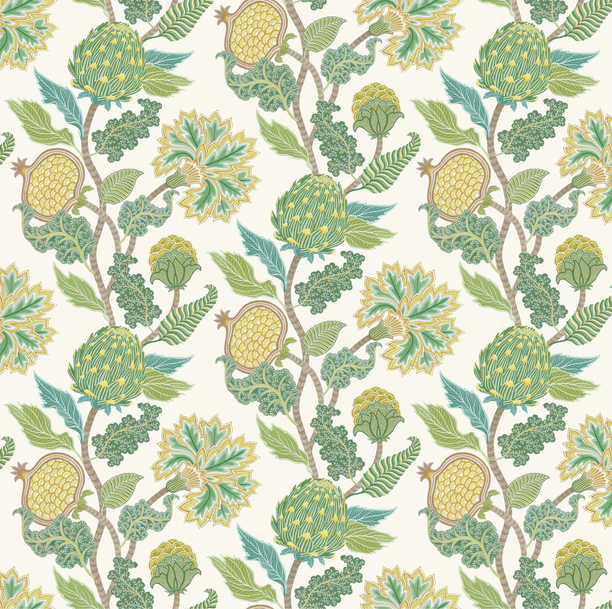 Osborne & Little Cynara – Stoff – F8022-01 – Leaf / Lemon