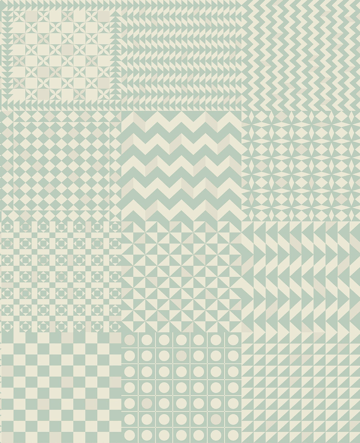 Cole & Son Fornasetti Geometrico Pastel – Tapetenmuster