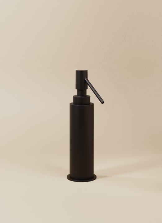 Cosmic Kubic Stand-Seifenspender – Schwarz matt