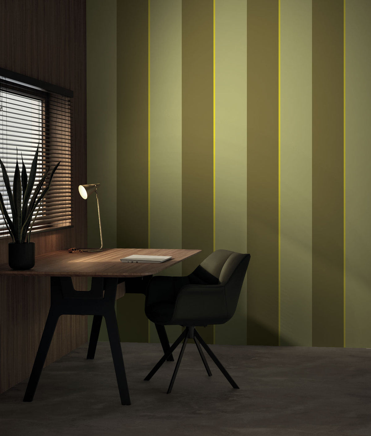 KEK Amsterdam Bold Stripes FU-007 Designertapete Wohnbeispiel