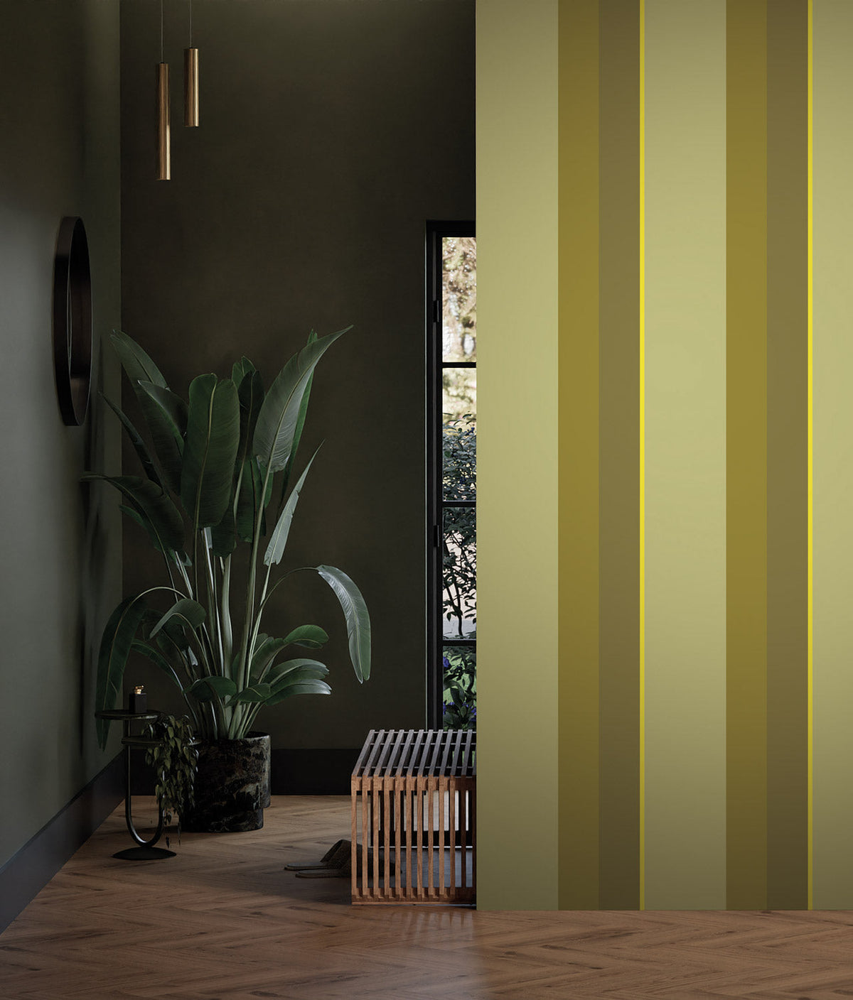 KEK Amsterdam Bold Stripes FU-008 Tapete Wohnbeispiel