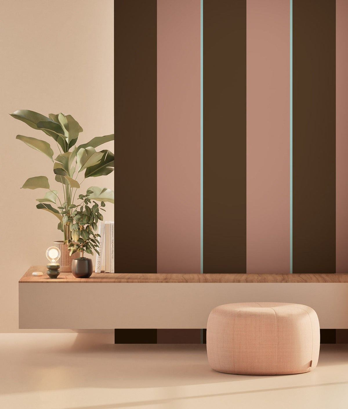 KEK Amsterdam Bold Stripes FU-012 Designertapete im Wohnraum
