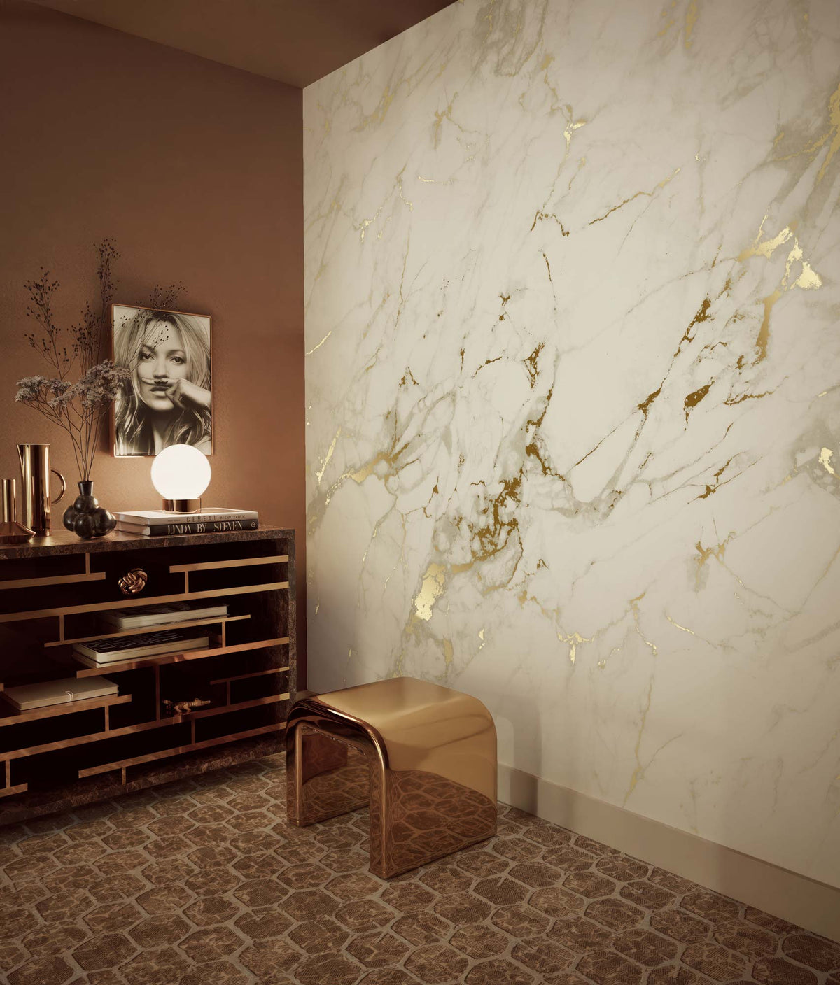 KEK Amsterdam Marble Gold Sand – Raumansicht