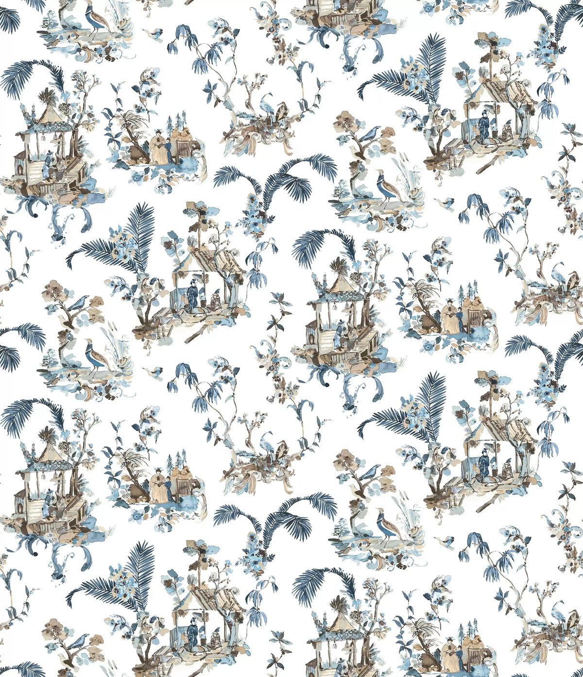 Nina Campbell Toile Chinoise – Stoff – NCF4460-01