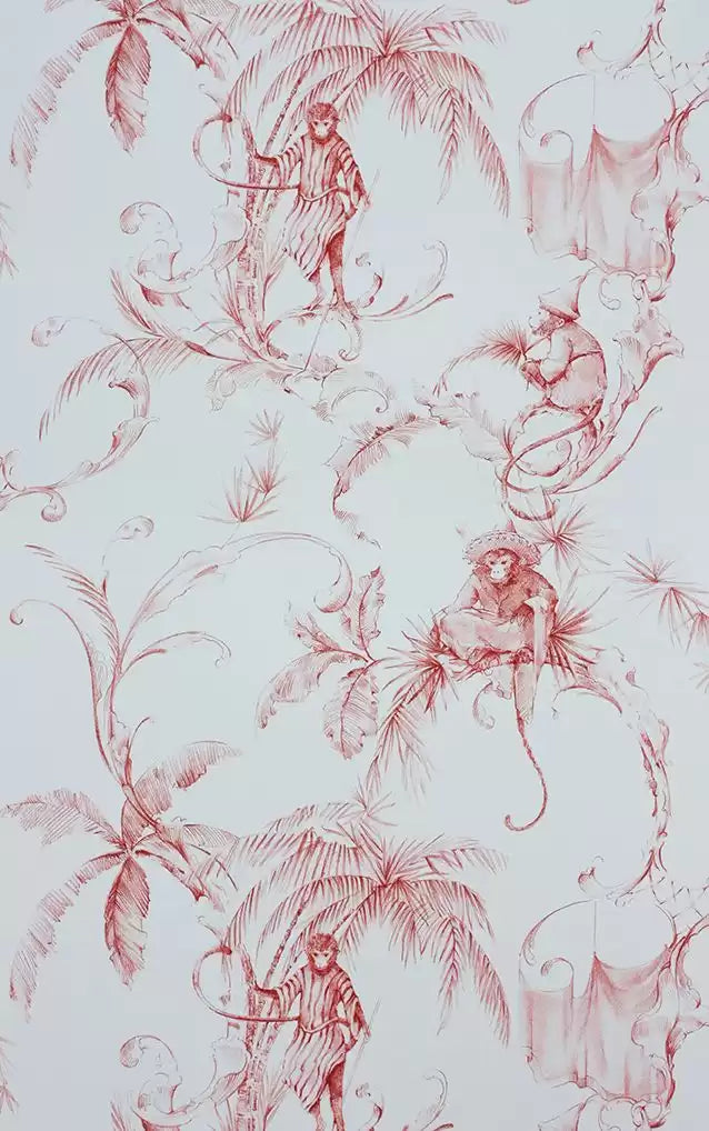 Nina Campbell Barbary Toile Tapete – Originalmuster NCW4205-04