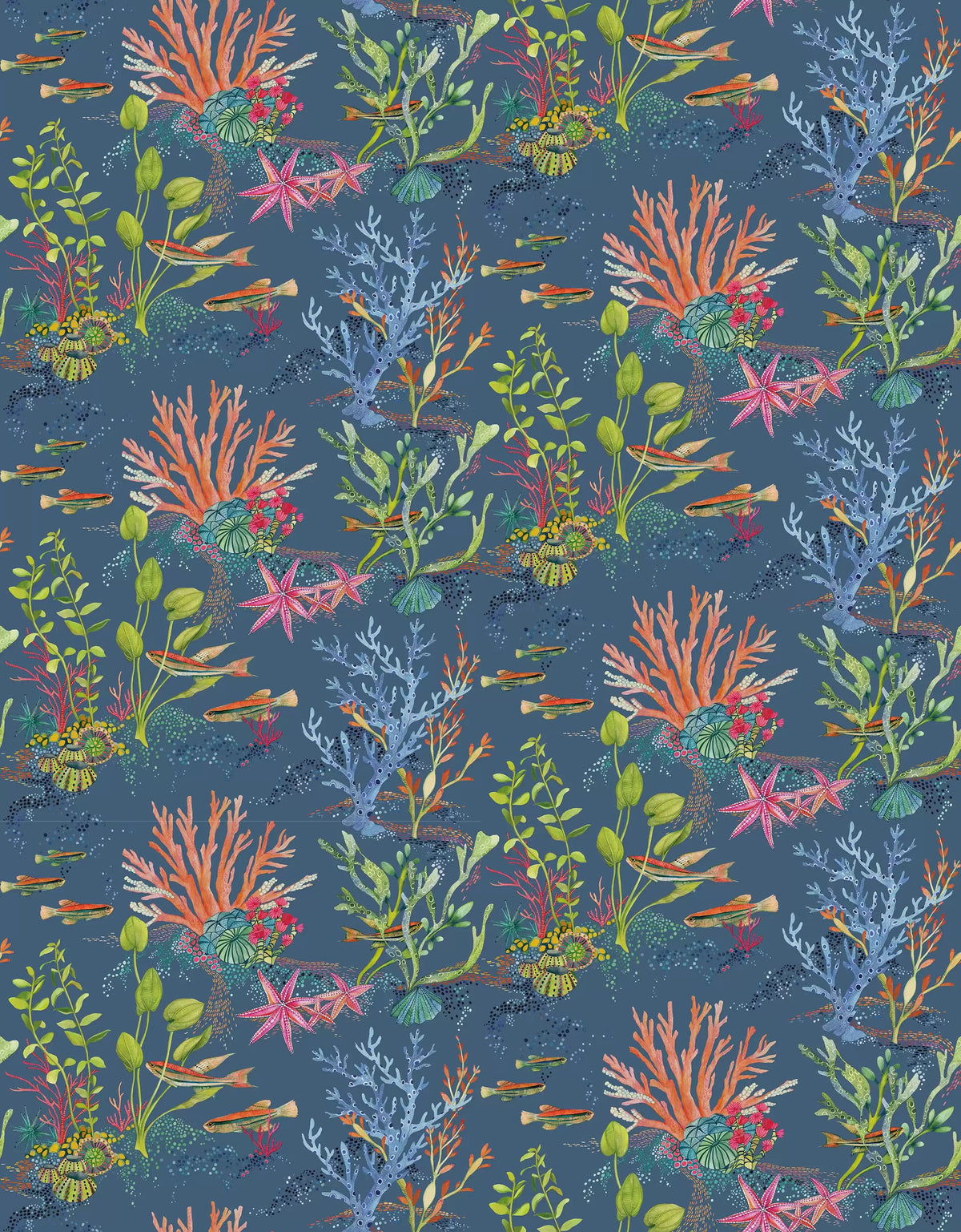 OSBORNE & LITTLE Stoff Coralline – BEACH HOUSE – F7663-02 – TOJU Interior