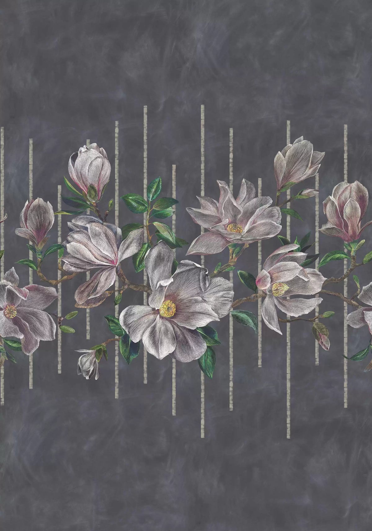 Osborne & Little Tapete Magnolia Frieze – Farbvariante W7338-01