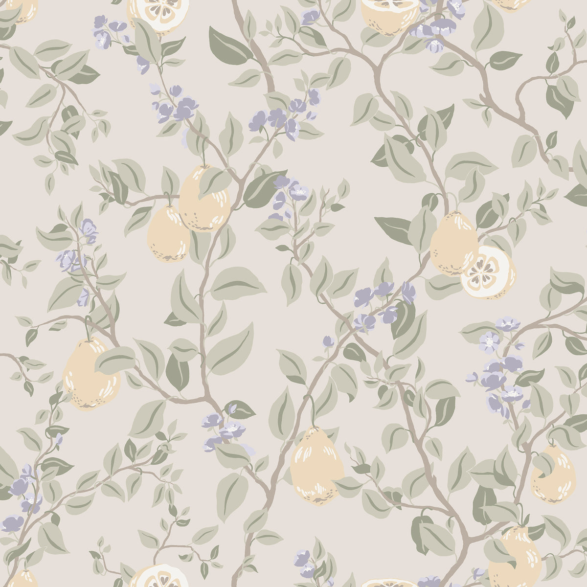 Sandberg Kvitten Lilac S10169 – Tapetenmuster