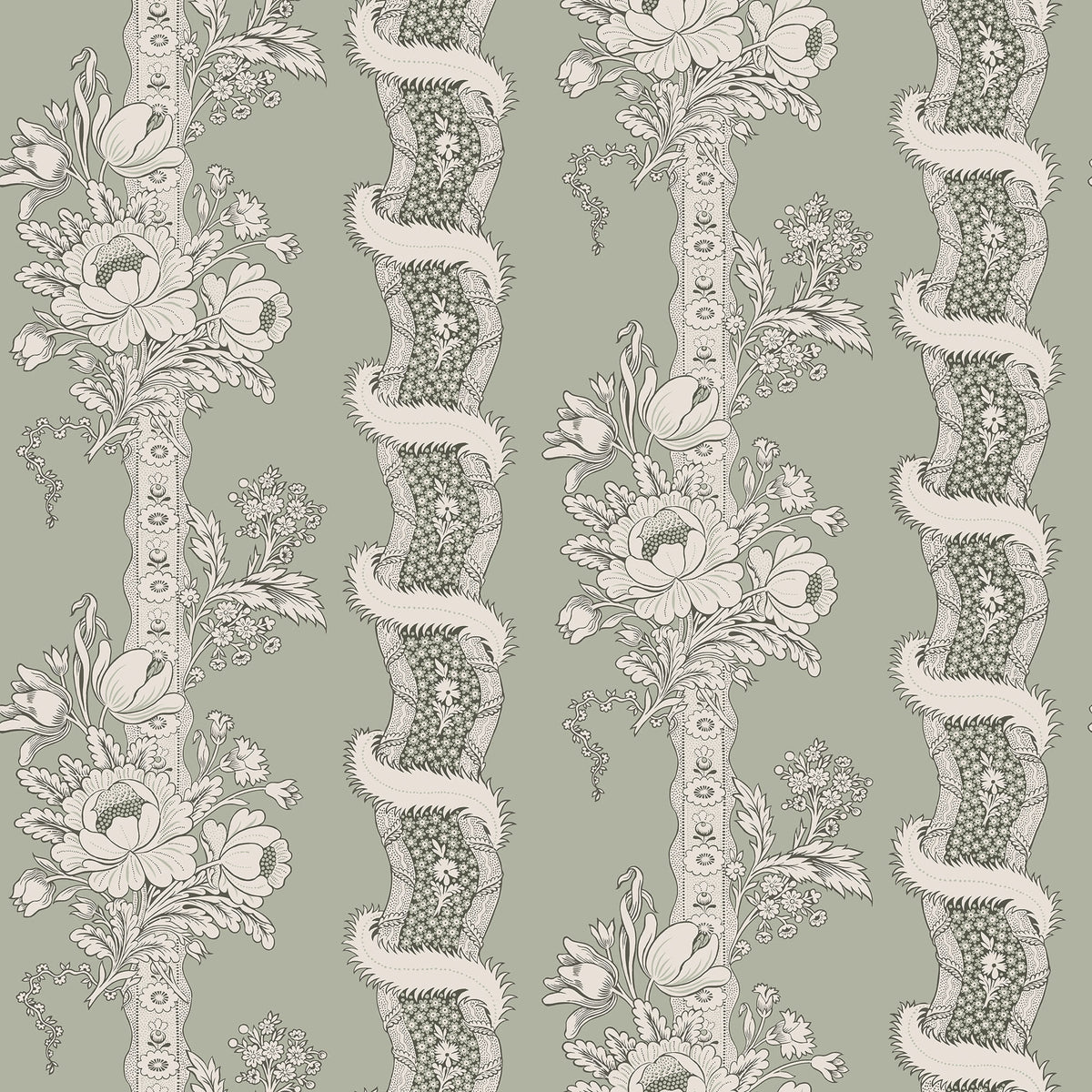 Sandberg Alexandra Sage Green S10249 – Tapetenmuster