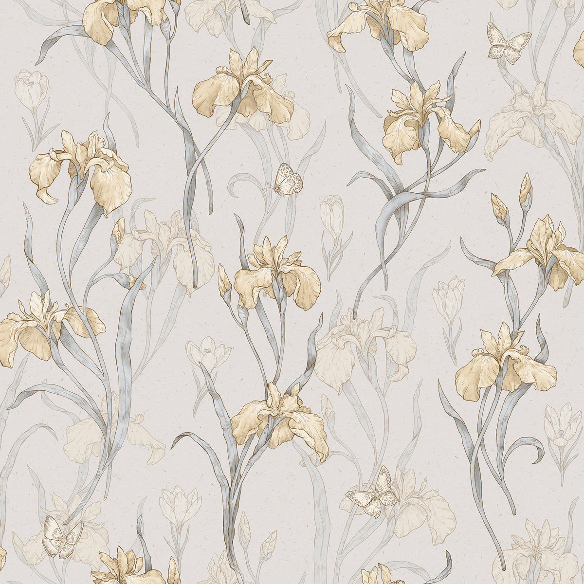 Sandberg Iris Amber S10136 – Tapetenmuster
