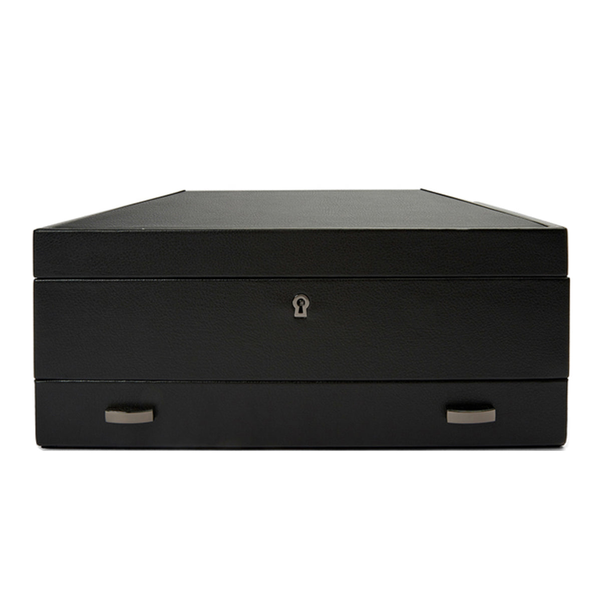 WOLF 1834 – British Racing Uhrenbox für 10 Uhren mit Schublade, Schwarz – Schwarz – Art. 792802 – Ansicht 1