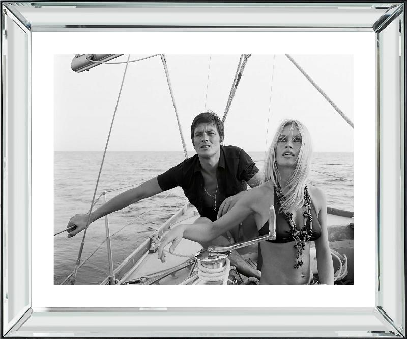 Brookpace Fine Art - Brigitte and Alain-Wandbild-Brookpace Lascelles-Manhattan / Spiegelrahmen-TOJU Interior