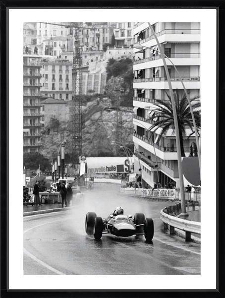 Brookpace Fine Art - MONACO GRAND PRIX-Wandbild-Brookpace Lascelles-Studio / Lackrahmen schwarz-TOJU Interior