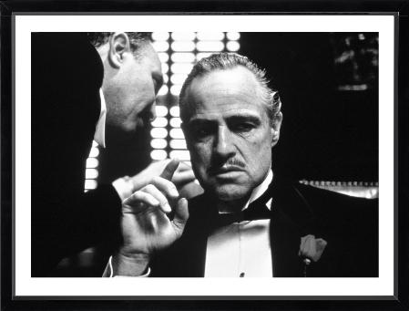 Brookpace Fine Art - The Godfather-Wandbild-Brookpace Lascelles-Studio / Lackrahmen schwarz-TOJU Interior