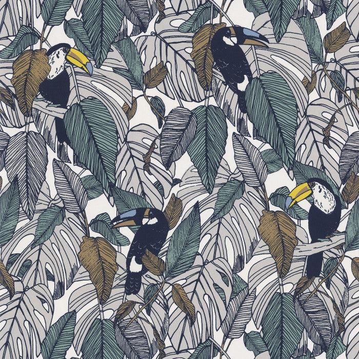 Casamance - Tapete Toucan-Tapeten-Casamance-Tourterelle - 73950133-TOJU Interior