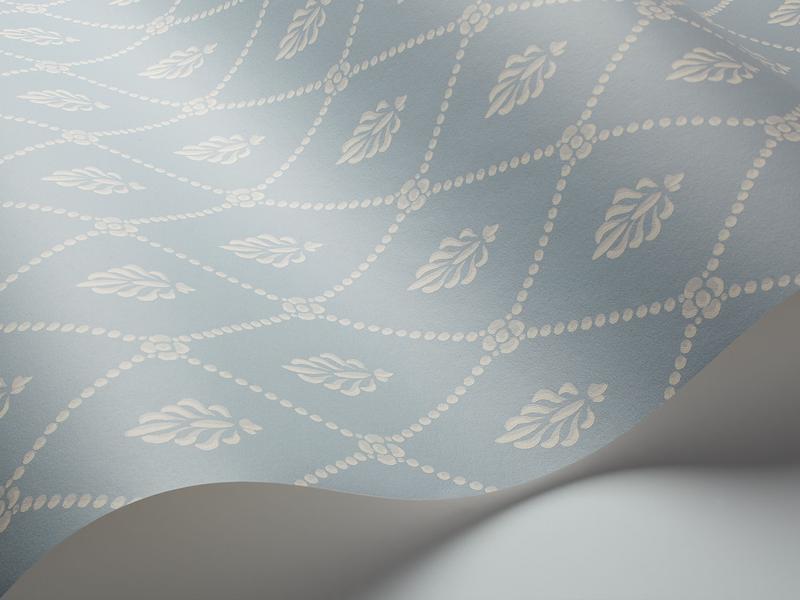 Cole and Son - Tapete Alma Wallpaper-Tapeten-Cole & Son-Ice Blue S100/11055-TOJU Interior