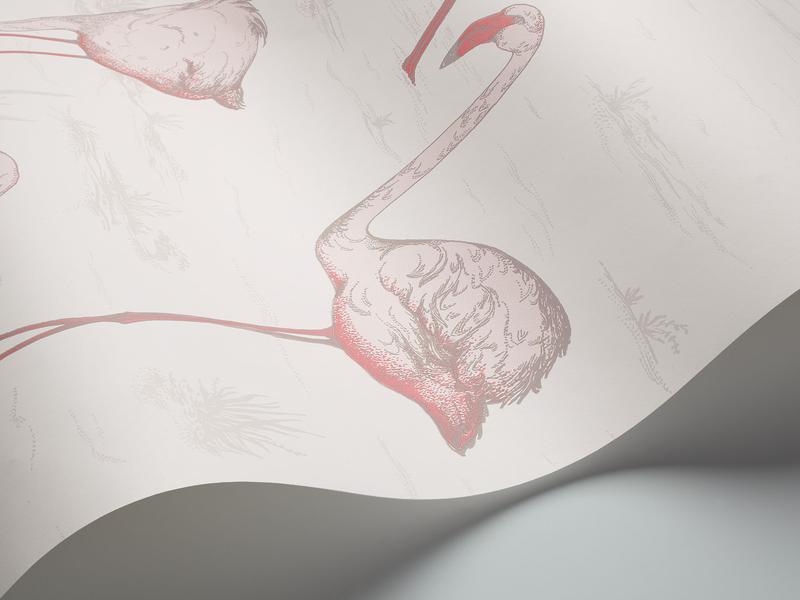 Cole and Son - Tapete Flamingos Wallpaper-Tapete-Cole & Son-Blush & Cerise 95/8045-TOJU Interior